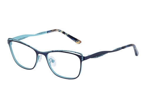 Eyecraft Matilda women's blue glass frames