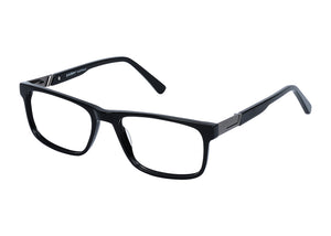 Eyecraft Korey men's black glass frames