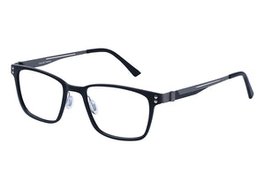 Eyecraft Jason men's shiny black gunmetal glass frames