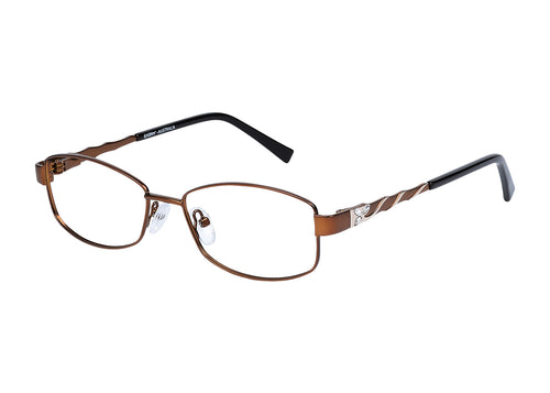 Eyecraft Kamino women's brown gold glass frames