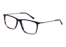 Eyecraft Healy men&#39;s black red stripe glass frames
