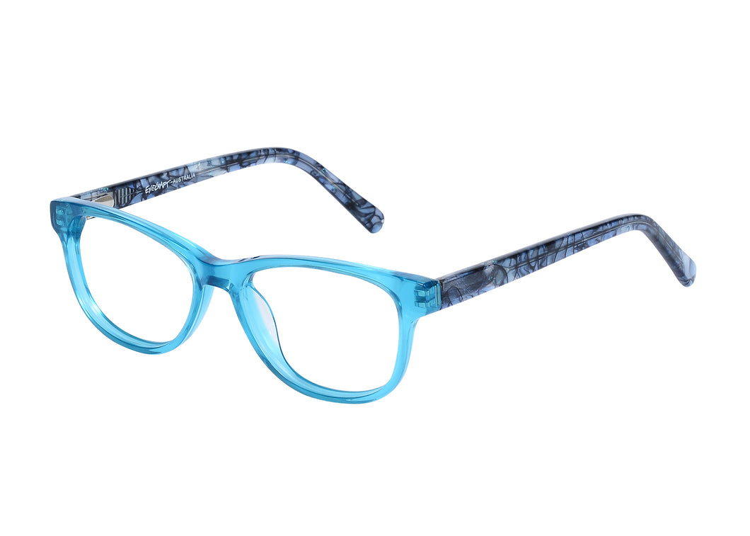 Eyecraft Snoopy kids' teal glass frames