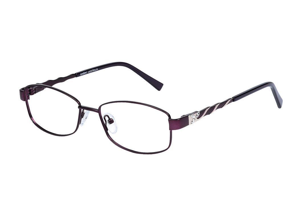 Eyecraft Kamino women's purple gold glass frames