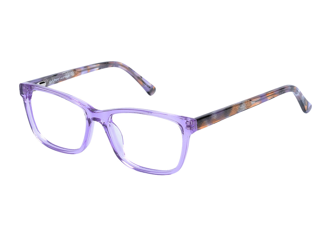 Eyecraft Uptown women's purple glass frames