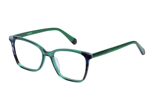 Eyecraft Ebony women's green glass frames