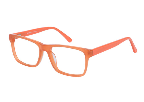 Eyecraft Sierra men's orange glass frames