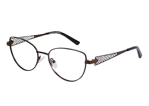 Eyecraft Yarra women's brown glass frames