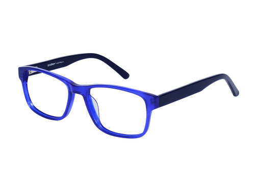 Eyecraft Foxtrot men's blue glass frames