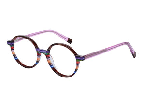 Eyecraft Lotte women's brown purple glass frames