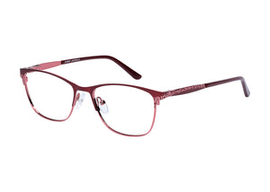 Eyecraft Cha-Cha women's burgundy glass frames