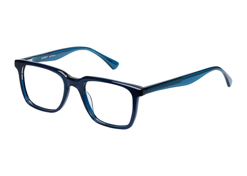 Eyecraft Hazzard unisex blue glass frames