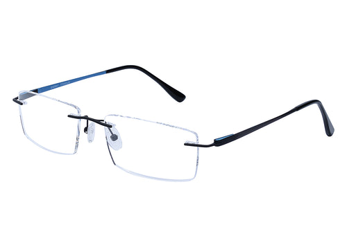 Eyecraft Nifty men's gunmetal blue glass frames