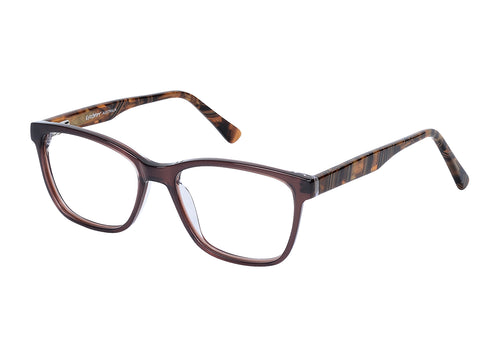 Eyecraft Lima women's brown glass frames