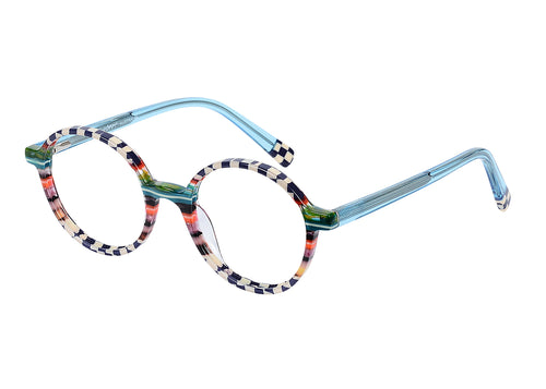 Eyecraft Lotte women's blue glass frames