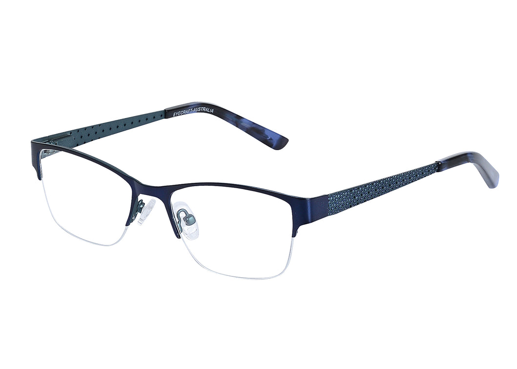 Eyecraft Olivia women's blue glass frames