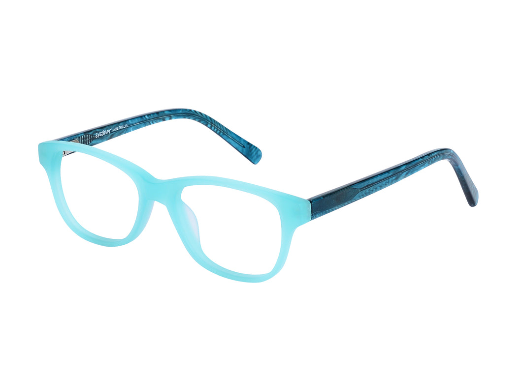 Eyecraft Yogi kids' teal glass frames