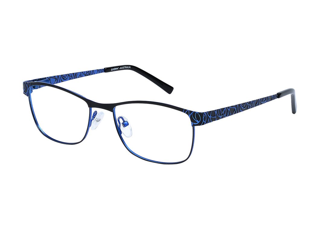 Eyecraft Wha-Wha women's black blue glass frames