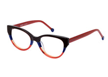 Eyecraft Agatha women&#39;s red blue glass frames
