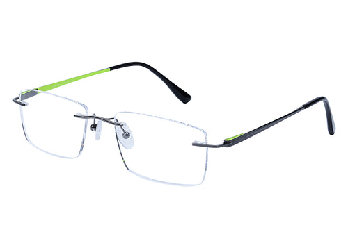 Eyecraft Bling men's black yellow glass frames