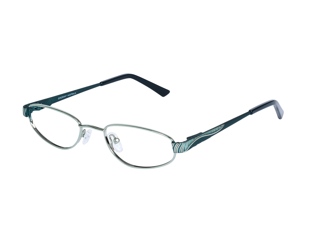 Eyecraft Regina women's green glass frames