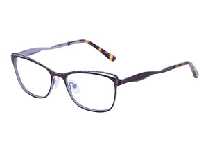 Eyecraft Matilda women's purple glass frames