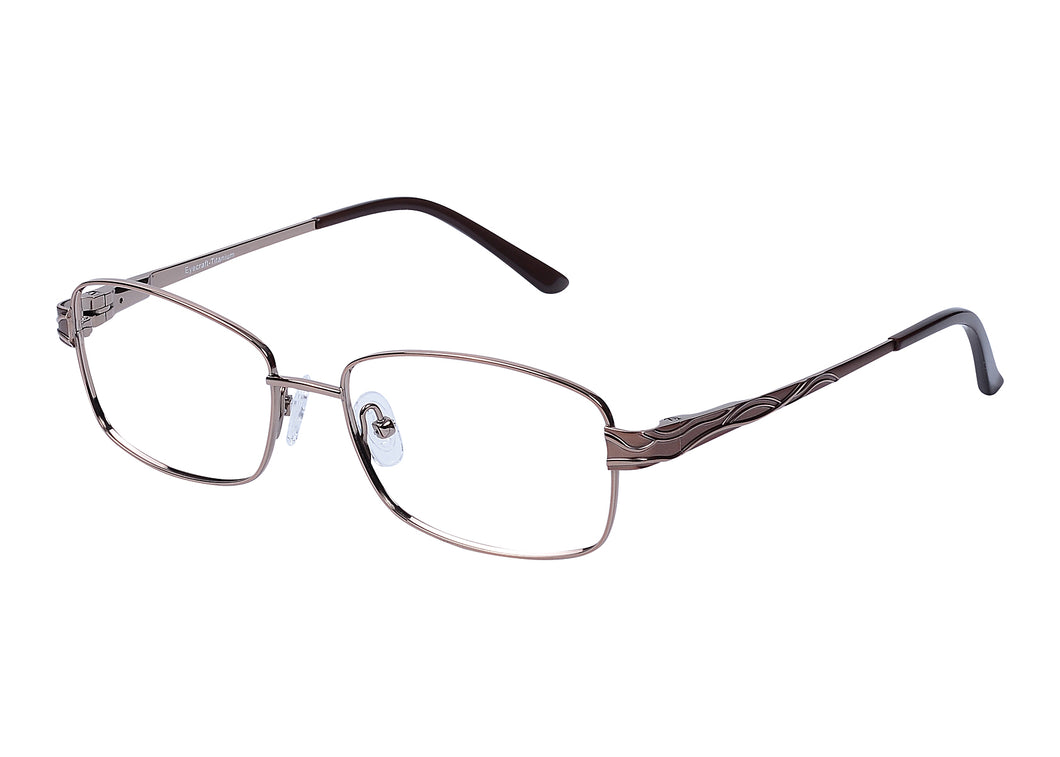 Eyecraft Kayla women's brown glass frames