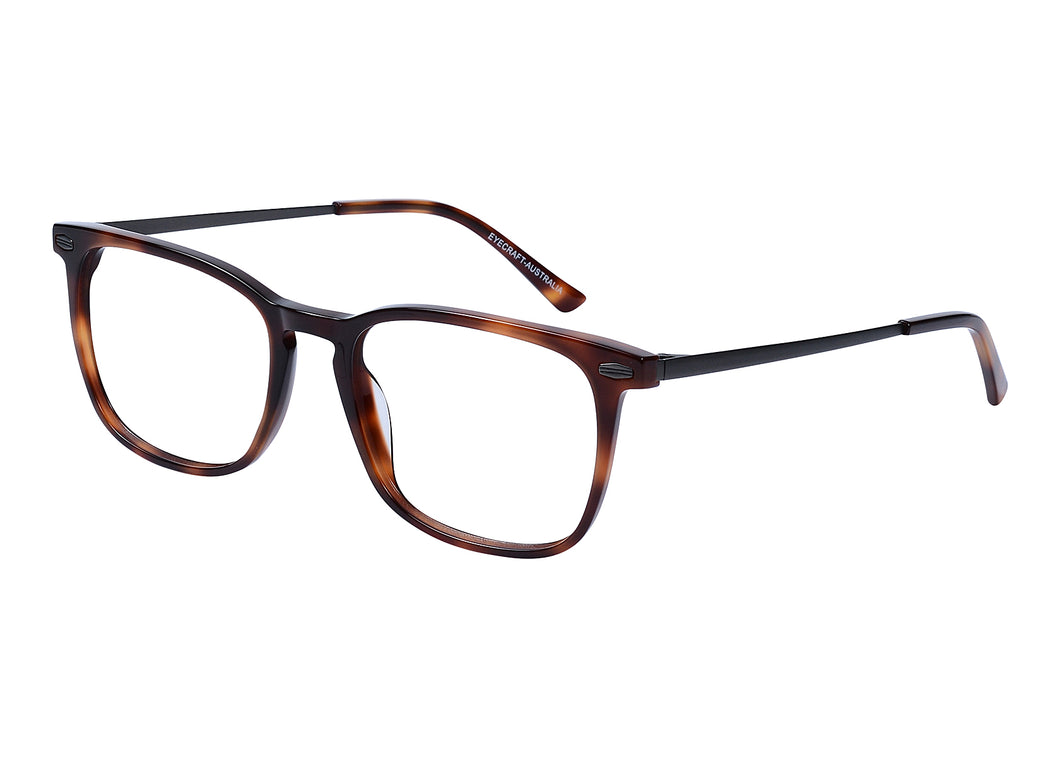 Eyecraft Recover men's brown tortoise demi havana glass frames