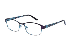 Eyecraft Gypsy women's purple blue glass frames