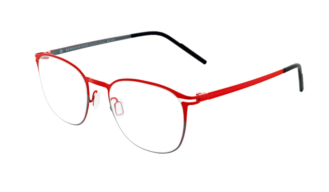 Reykjavik Elias men's red gunmetal glass frames