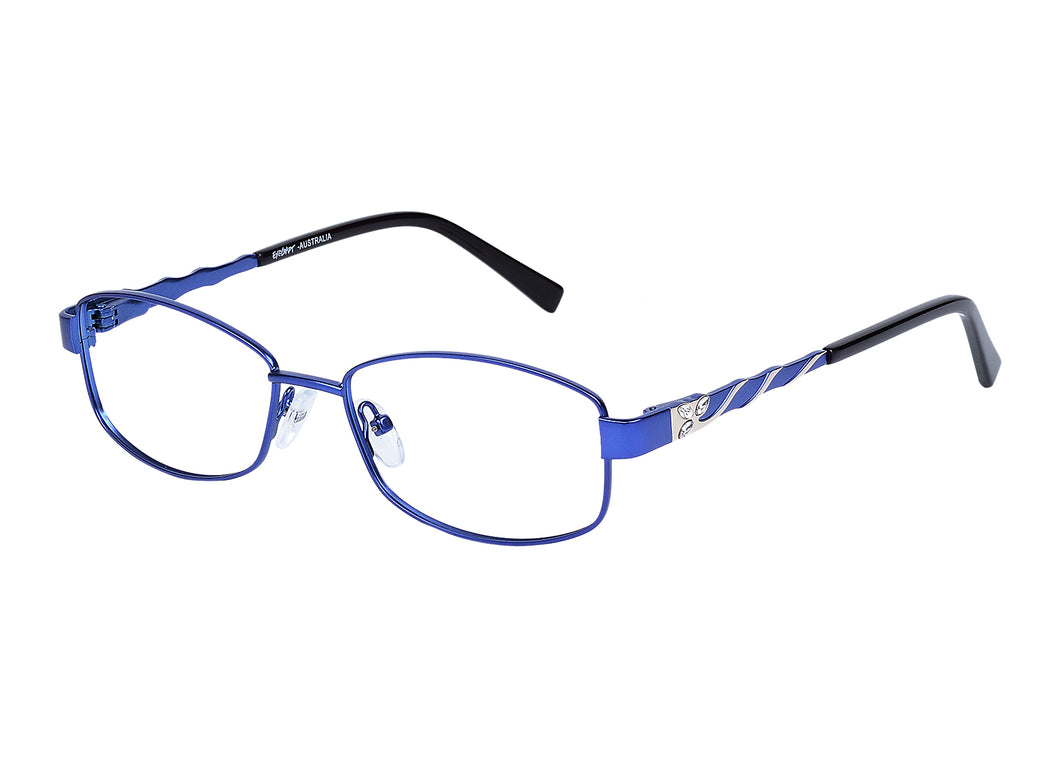 Eyecraft Kamino women's blue gold glass frames