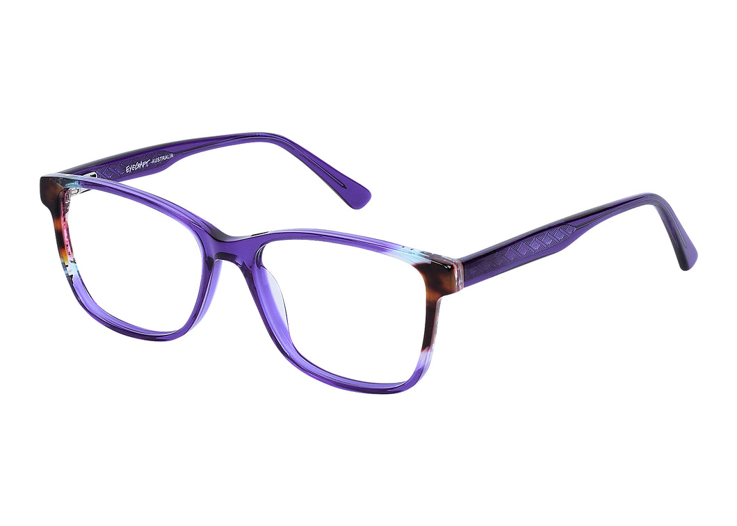 Eyecraft Nala women's purple glass frames