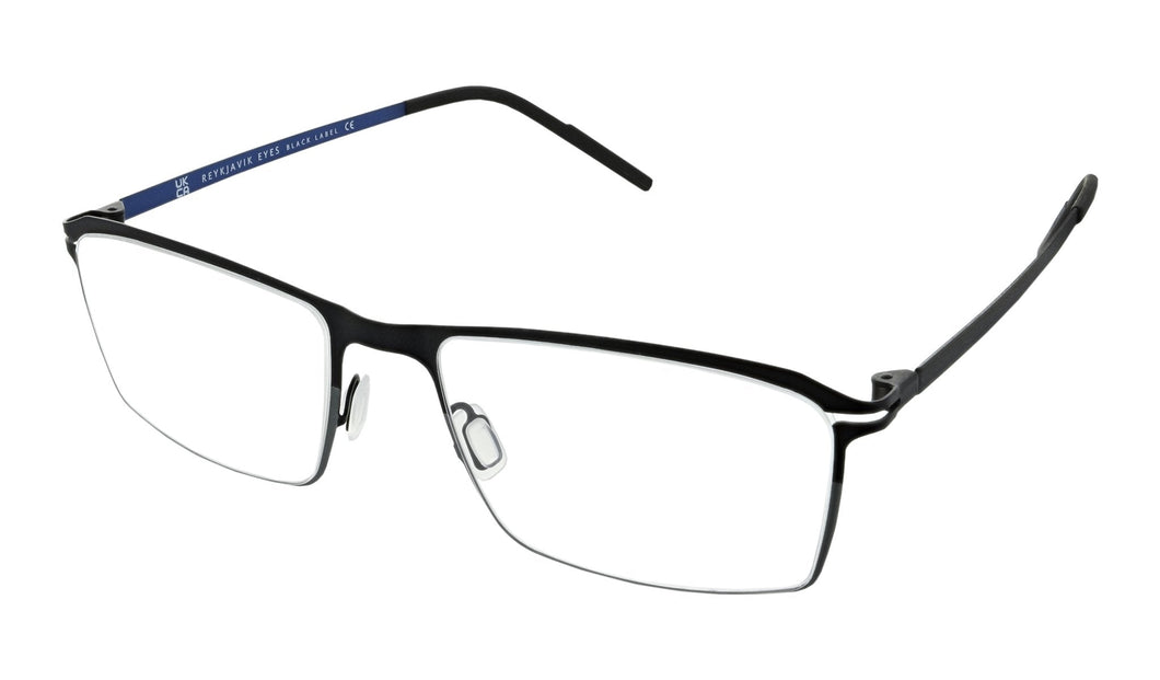 Reykjavik Fredrik men's black blue glass frames