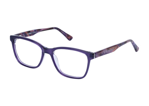 Eyecraft Lima women's purple glass frames