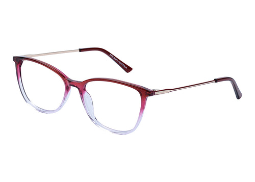 Eyecraft Amber women's burgundy glass frames