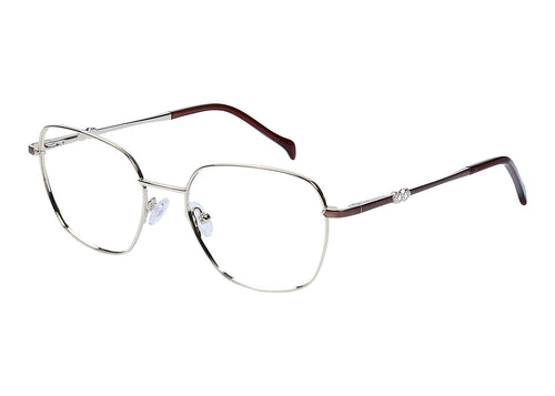 Eyecraft Maryanne women's gold brown glass frames