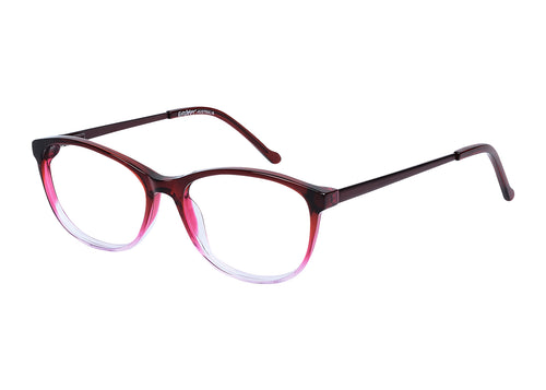 Eyecraft Octavia women's red glass frames