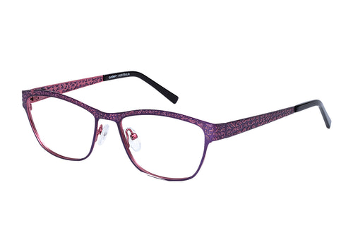 Eyecraft Tiktok women's purple red glass frames