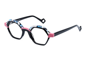 Eyecraft Keno women's black pink glass frames