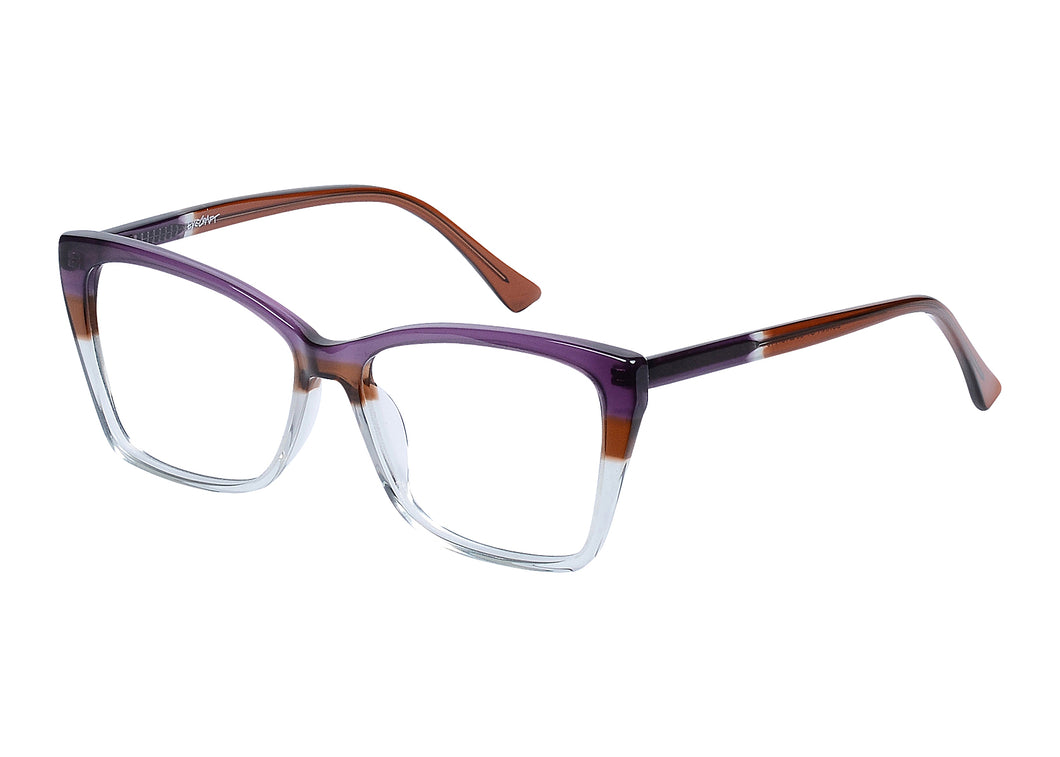 Eyecraft Lorna women's purple crystal glass frames