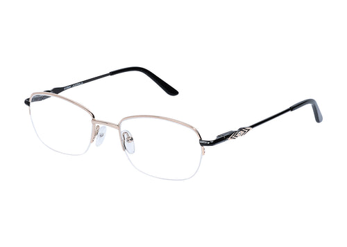 Eyecraft Kalypso women's gold black glass frames