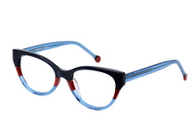 Eyecraft Agatha women&#39;s blue red glass frames
