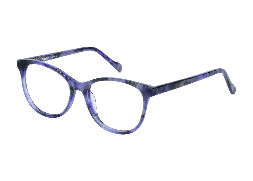 Eyecraft Cassie women's purple glass frames