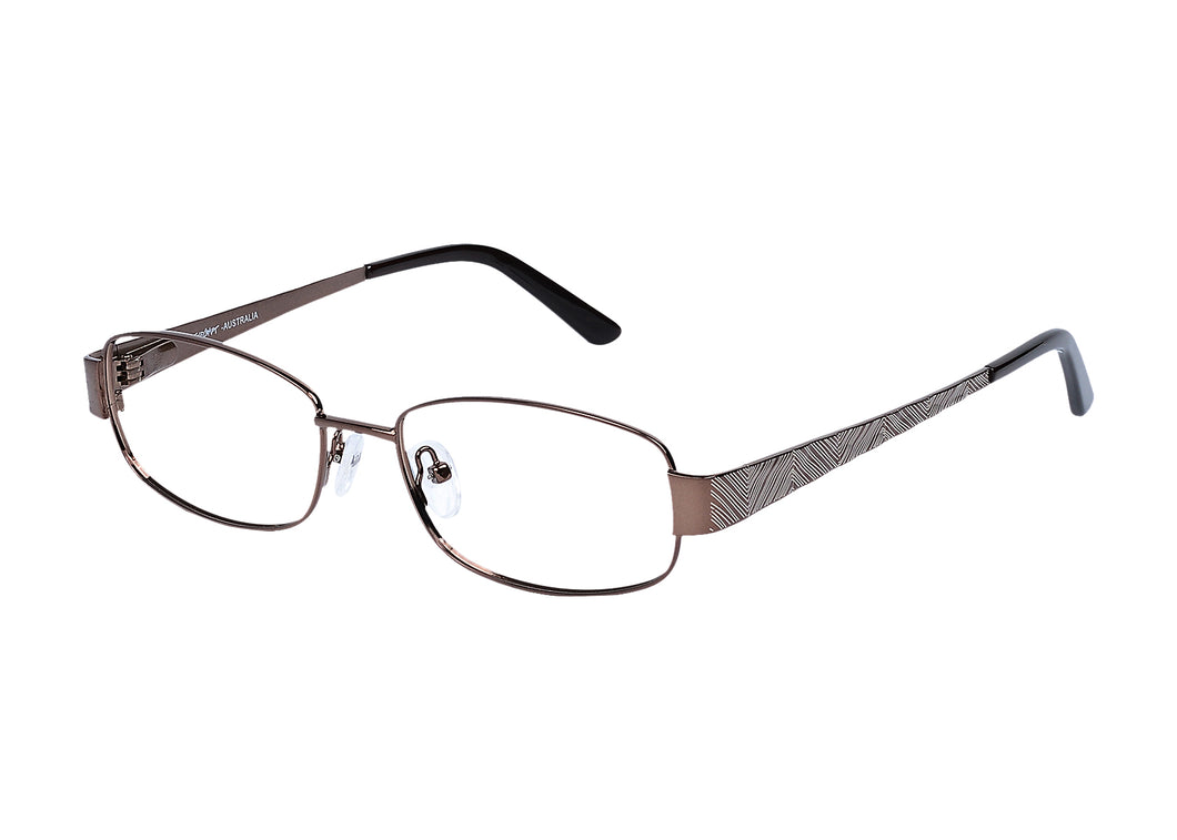 Eyecraft Britney women's brown glass frames