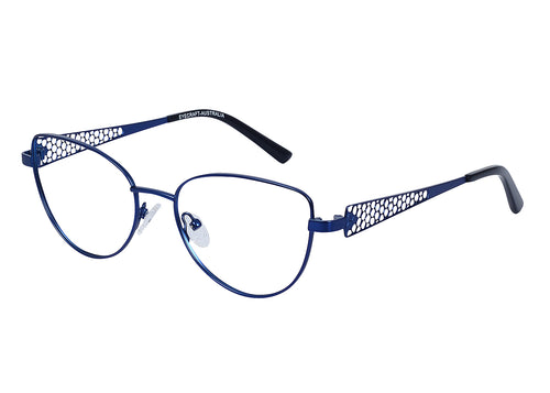 Eyecraft Yarra women's blue glass frames