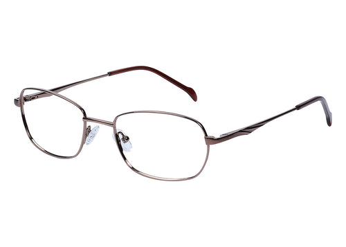 Eyecraft Alexis women's brown glass frames