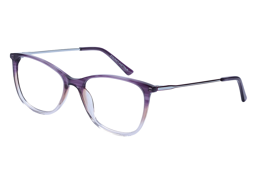 Eyecraft Dazzel women's purple glass frames