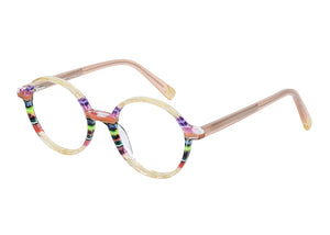 Eyecraft Lotte women's yellow orange glass frames