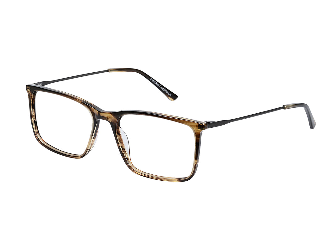 Eyecraft James men's brown glass frames