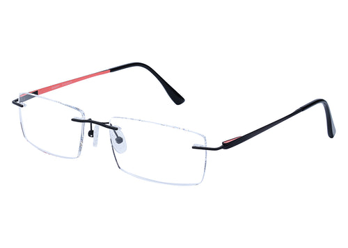 Eyecraft Nifty men's gunmetal orange glass frames