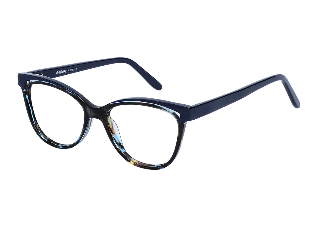 Eyecraft Hepburn women's blue glass frames